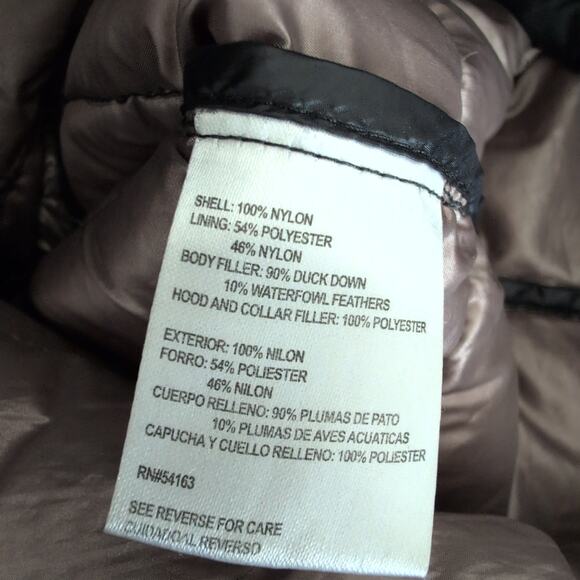 Andrew Marc packable Long Midi premium down black puffer insulated jacket Small - Picture 4 of 6